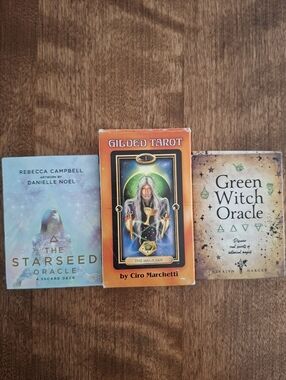 Tarot Divinatory Witch Oracle Occult Deck Cards Lot Of 3